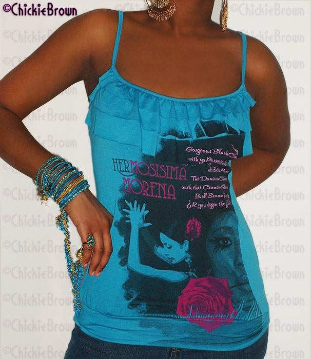 HERMOSISIMA MORENA RUFFLED TANK